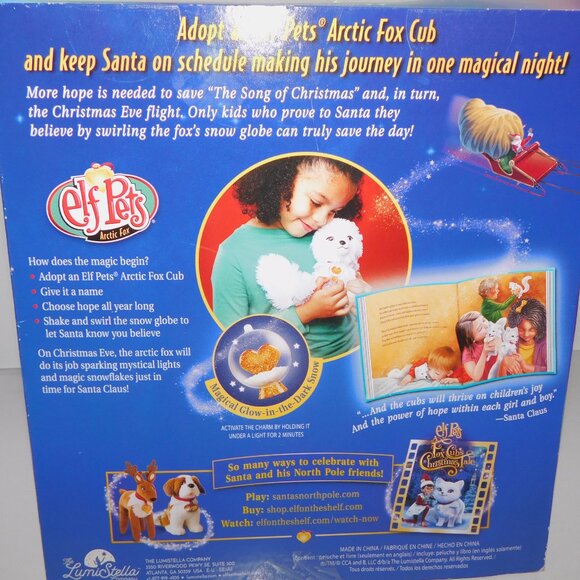 Elf on The Shelf Elf Pets Arctic Fox Cub Plush stuffed Toy &  Book NEW  ** READ - Picture 4 of 10